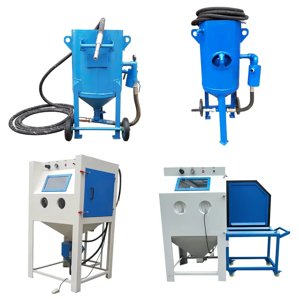 Sandblaster Cabinet - Portable Mini Universal Dry/Wet Burnishing Sandblaster