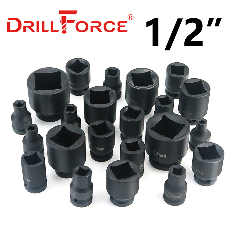 Pneumatic Impact Wrench - Drillforce 5-30mm Impact Wrench Socket Square