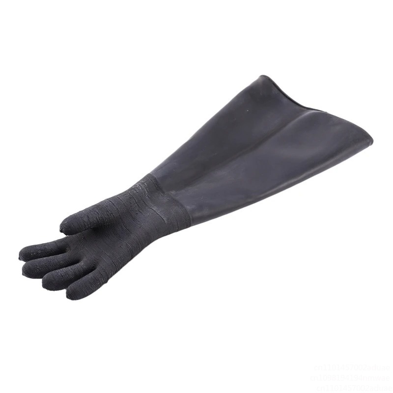 Sandblaster Cabinet - AT59 Rubber Black Sandblaster Gloves Stripe
