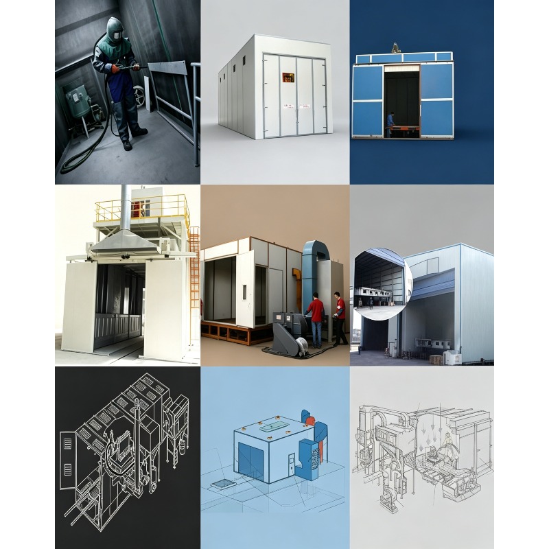 Sand Shot Blasting Room/Cabine - огляд і ціна Sandblaster Cabinet