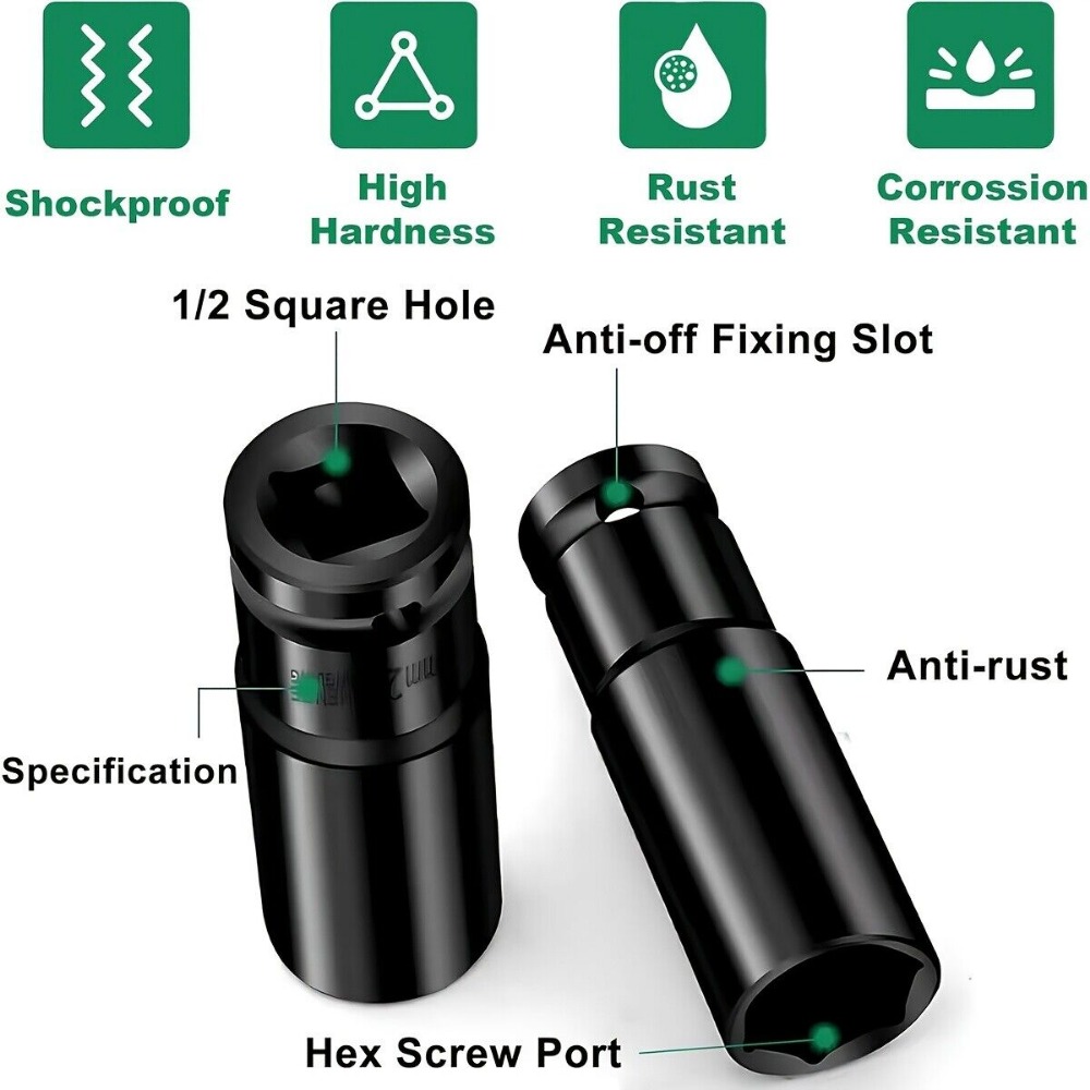 1/2Inch Drive 6-Point Impact S - огляд і ціна Pneumatic Impact Wrench