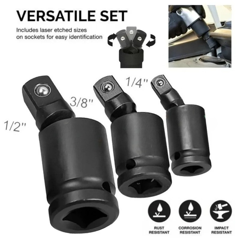 1/3PCS 360 Degree Swivel Knuck - огляд і ціна Pneumatic Impact Wrench
