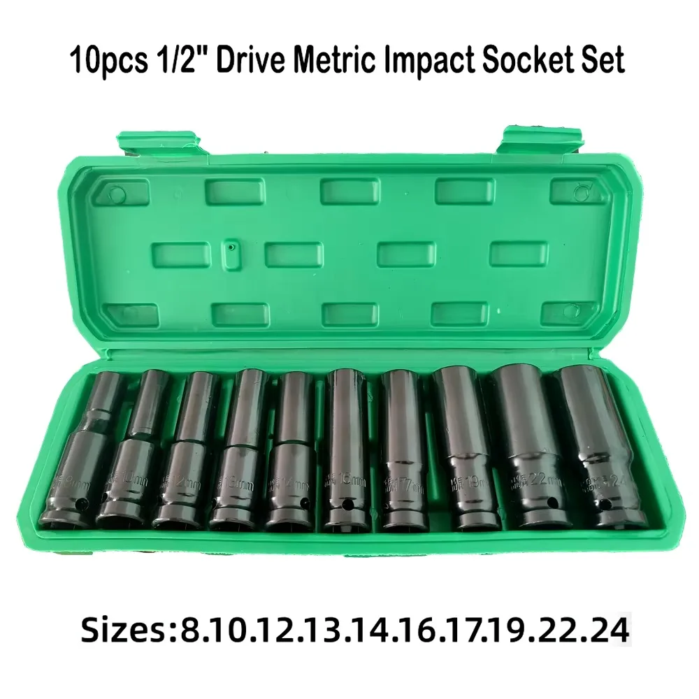 10PCS Metric Impact Socket Wre - огляд і ціна Pneumatic Impact Wrench